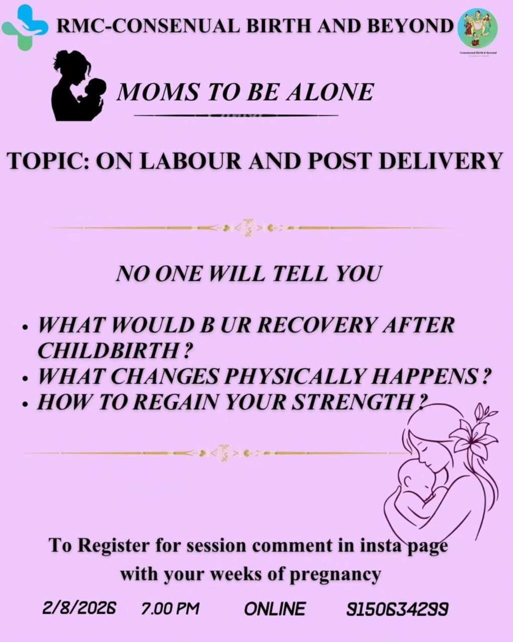 Instagram post from consensualbirth. This post is in position 3.